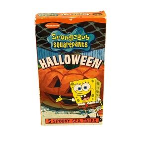 SpongeBob SquarePants Halloween VHS 2002 Nickelodeon 5 Spooky Sea Tales 876903